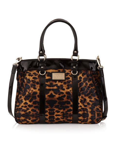 versace jeans black leopard print tote bag|Versace Jeans couture.